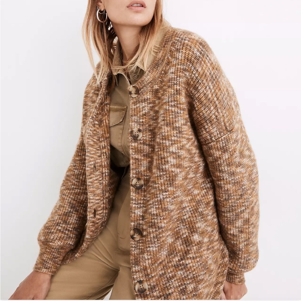 Madewell Space-Dyed Winstead Cardigan Sweater